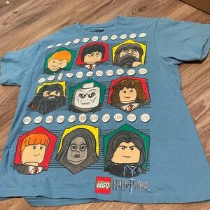 ⬇️nearly vintage 2011 Lego Harry Potter tshirt boys kids xl 14/16